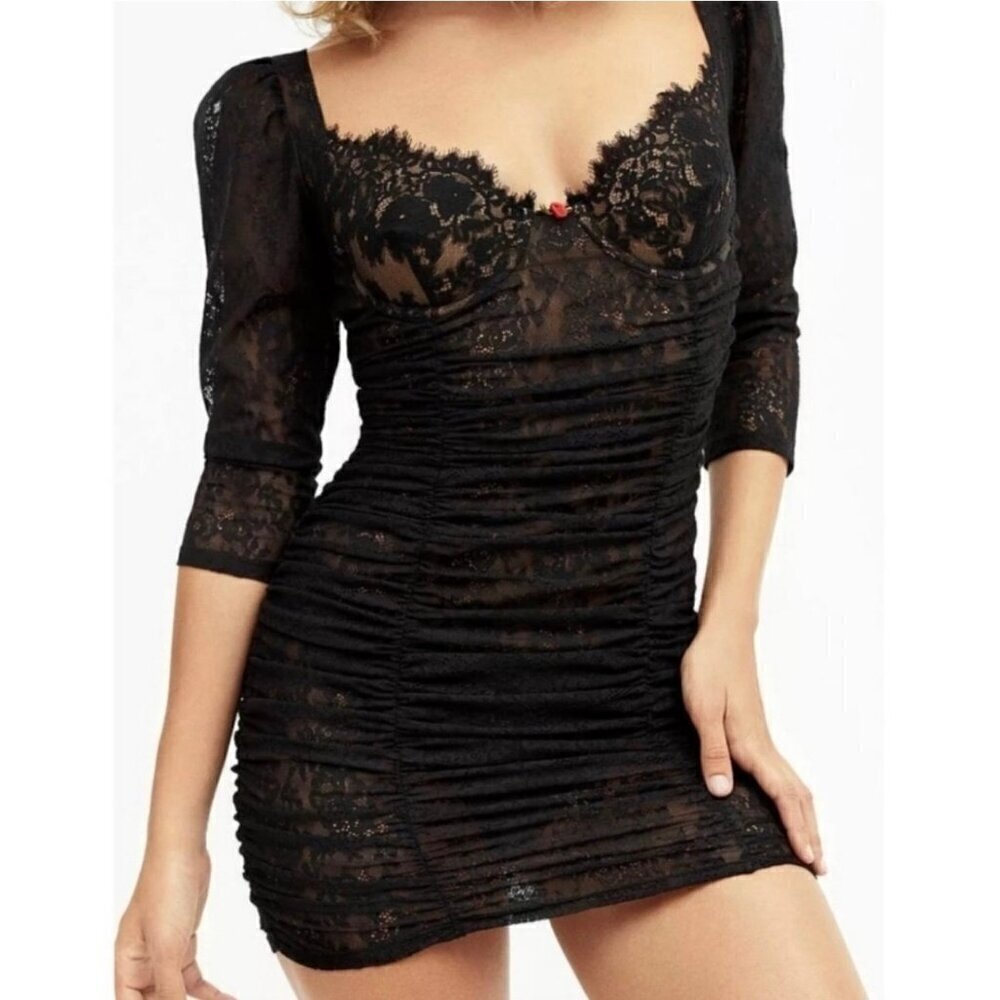 For love & lemons Harlow lace mini dress